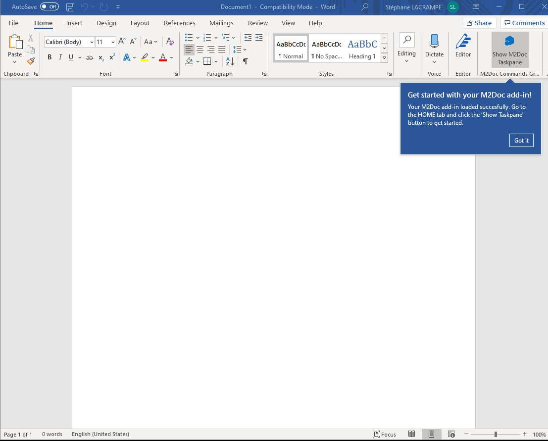 MS Word add-in.