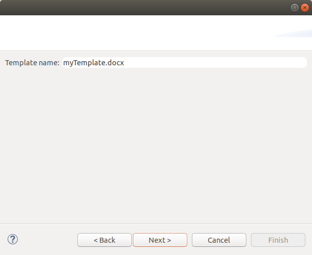 The New project Wizard. The New project Wizard.