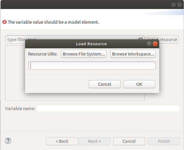 The New project Wizard. The New project Wizard.