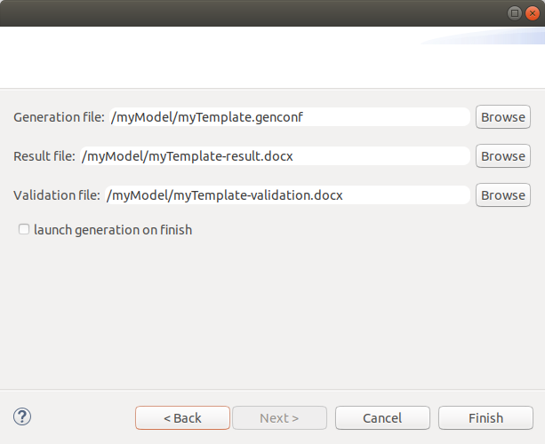 The New project Wizard. The New project Wizard.
