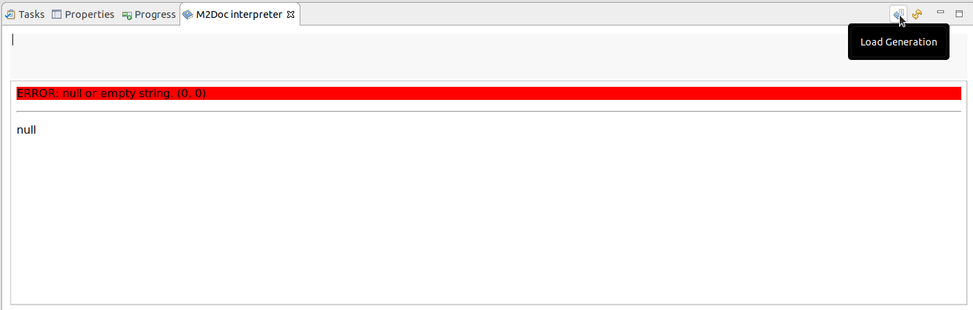 M2Doc Interpreter View. M2Doc Interpreter View.