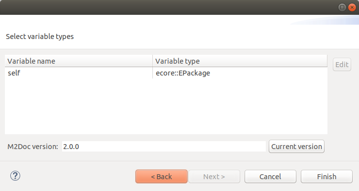 The Edit Template properties wizard. The Edit Template properties wizard.